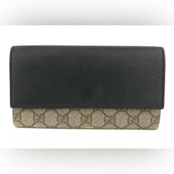 Gucci Handbags - Authentic GUCCI GG Supreme PVC Long Bifold Wallet